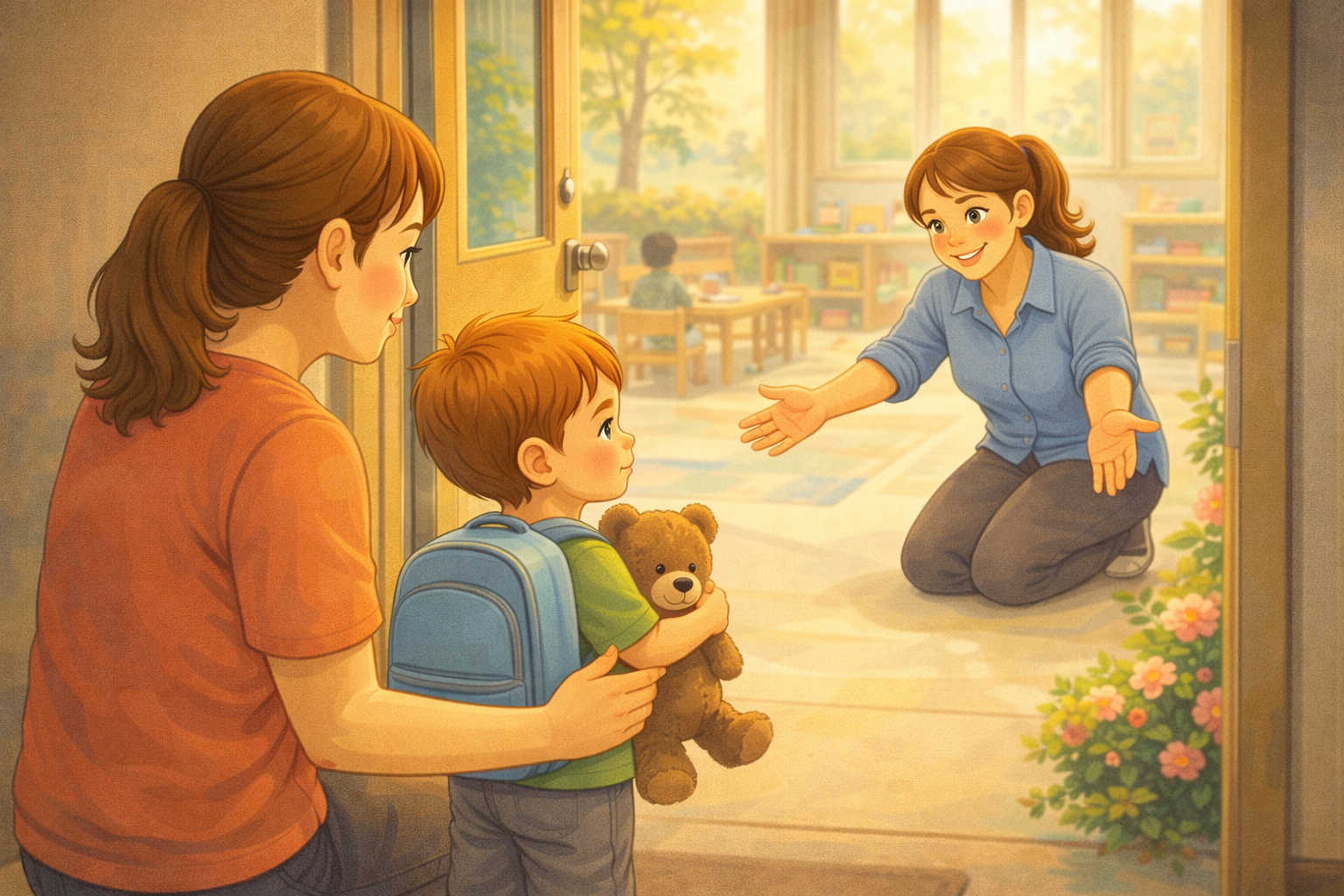 הכנת ילדים למעבר מהבית לגן או למעון