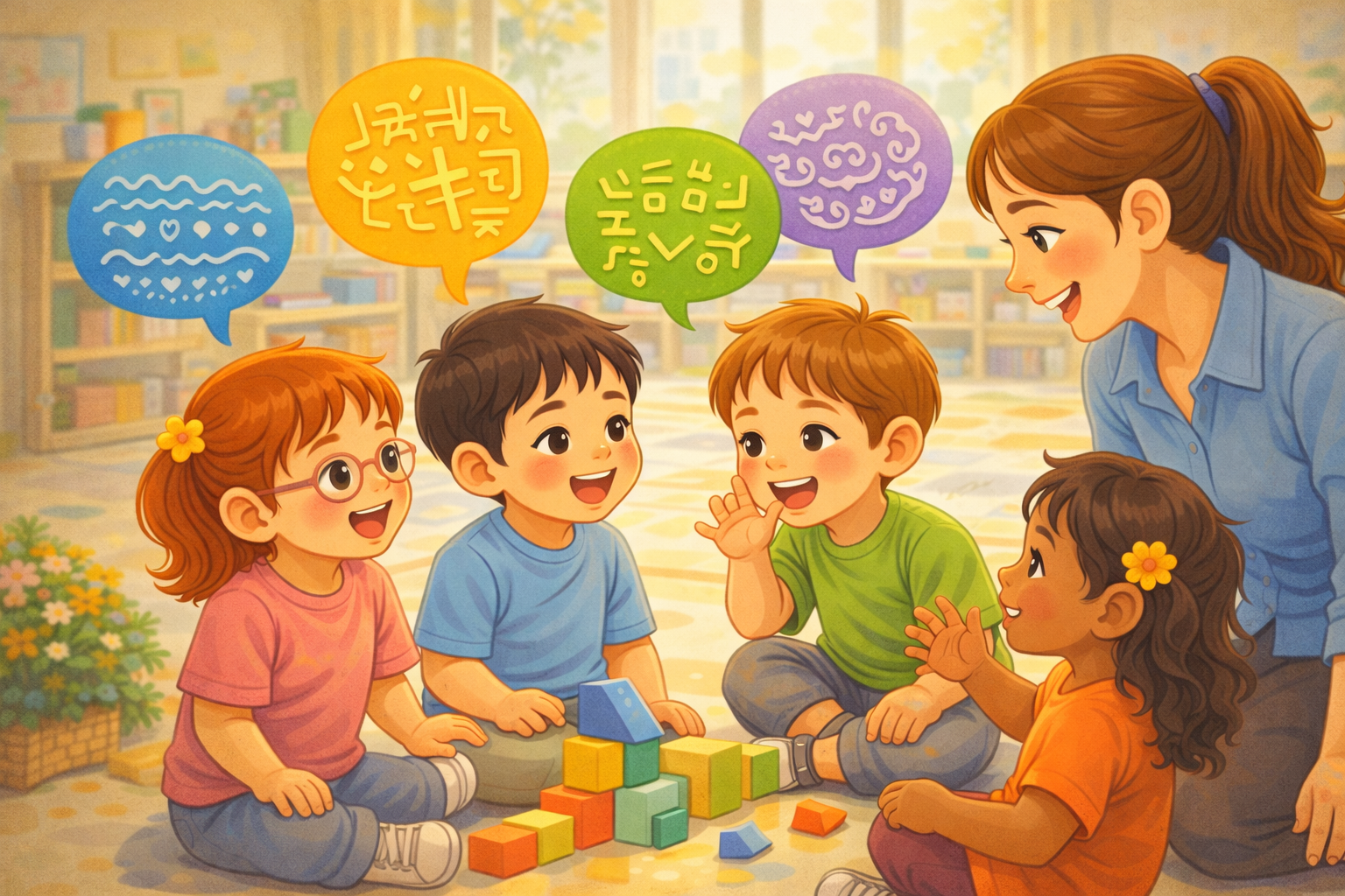 ילדים דו-לשוניים בגן - מדריך לצוות החינוכי ולהורים