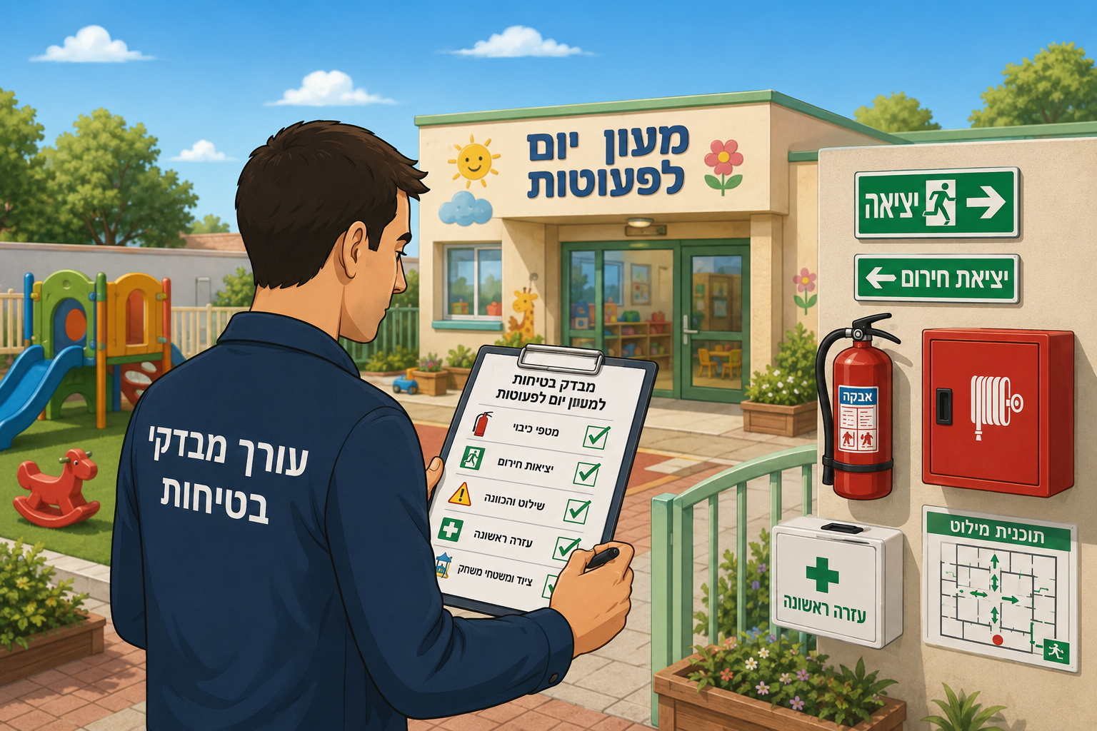 הזמנת עורך מבדקי בטיחות למוסדות חינוך